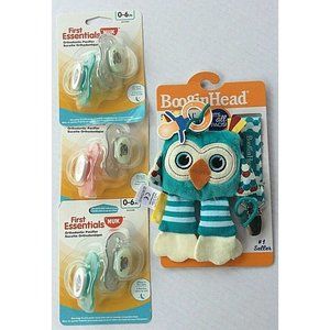 Nuk First Essential Pacifiers 0-6 m 3 pack +clip